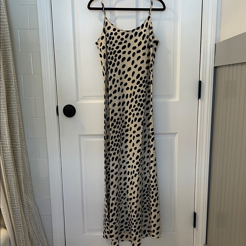 AYR Black and Cream Spotted Maxi Dress